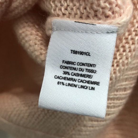 Derek Lam 10 Crosby Peach Cashmere Tie Back Sweater - Picture 9 of 10